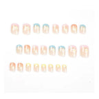 Flower Multi Pink White Finger Nail Pack Of 10 + Extra 14 Women Bulk