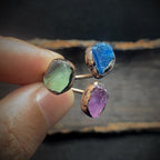 Amethyst Green Blue Purple Crystal Adjustable Ring For Women Bulk