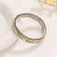 Heart 18K Gold Silver Stainless Steel Expandable Stackable Anti Tarnish Bracelet For Women