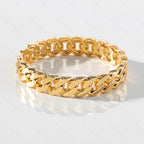 Curb Design Surface 18K Gold Openable Kada Bracelet For Women Bulk