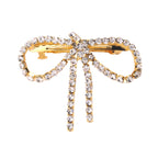 Bow 18K Gold Silver CZ Anti Tarnish Hair Clip Hair Accessories Bulk