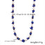 Pearl Star Blue Beads Charm Necklace Pendant Chain For Women Bulk