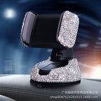 Black Red White Diamond Car Phone Holder Rotating Phone Holder Bulk