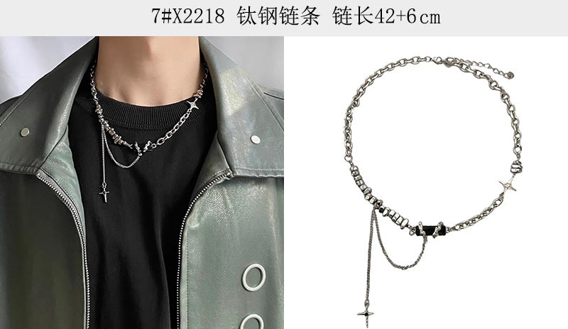 Silver Stainless Steel Necklace Chain For Women Men Bulk Secondary image