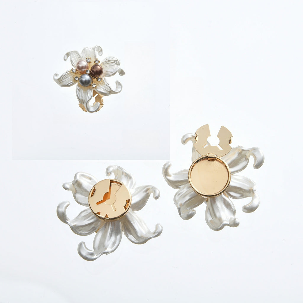 Bulk Multi Color Classic Floral Gold Silver Pearl Brass Button Cover