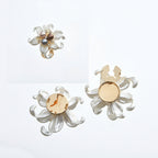 Bulk Multi Color Classic Floral Gold Silver Pearl Brass Button Cover