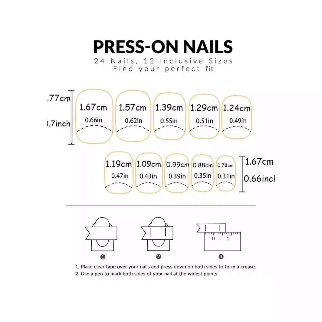 Multi Finger Nail Pack Of 10 + Extra 14 For Women Bulk