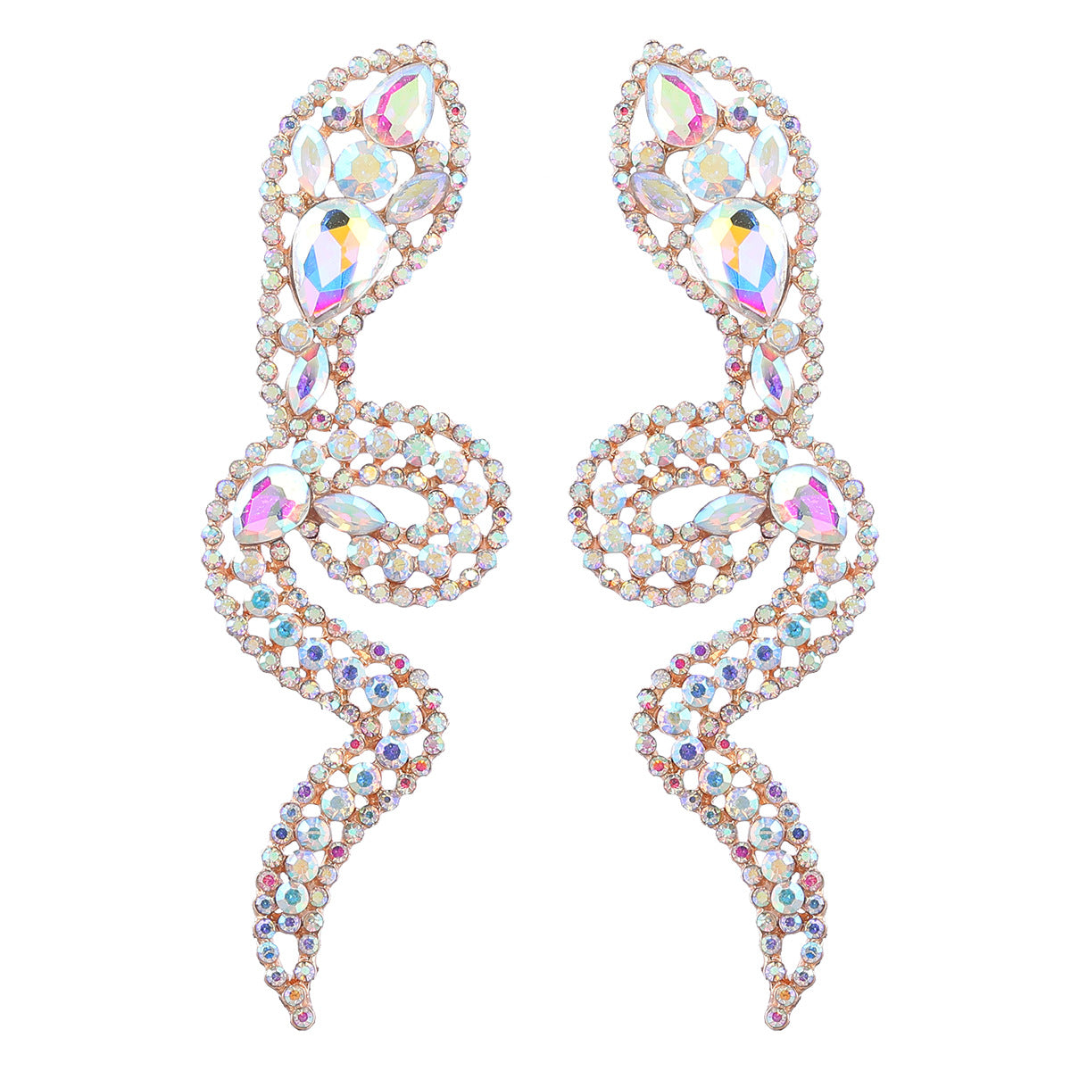 Gold Silver Green Black Multi Gemstone Anti Tarnish Dangler Drop Earring For Women