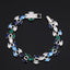 Oval Multi Gemstone Crystal Solitaire Silver Tennis Bracelet Bulk