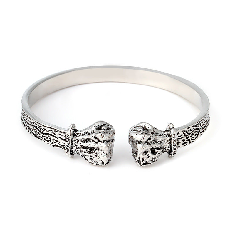 Bulk Dragon Head Style Silver Plated Plain Alloy Cuff & Kada For Women Secondary image