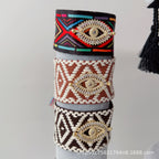 Evil Eye Brown Black Multi Threads Anti Tarnish Bracelet Bulk