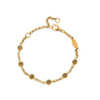 Bulk Multi Twelve Birthstone Gold CZ Stainless Steel Bracelet