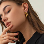 Conch Shell 18K Gold Stainless Steel Anti Tarnish Dangler Earring Bulk