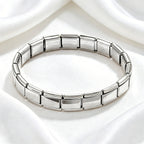 Gold Silver Bricks Anti Tarnish Stainless Steel Bracelet For Women Bulk