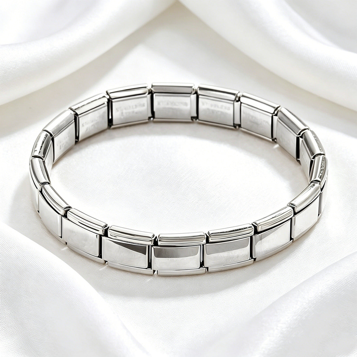 Gold Silver Bricks Anti Tarnish Stainless Steel Bracelet For Women Bulk