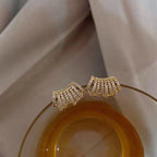 18K Gold Plated Cubic Zirconia Anti Tarnish Ear Cuff Earring Bulk