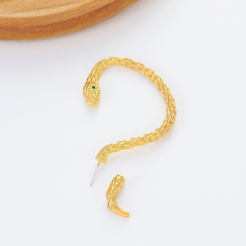 Luxury Serpent Wrap Gold Silver Plated Alloy Ear Cuff Earrings Bulk