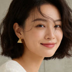 Gold Silver Geometric Textured Triangle Copper Drop Earrings Women Bulk