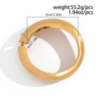Matte Finish Wave 18K Gold Openable Kada Bracelet Pack Of 4 Women Bulk