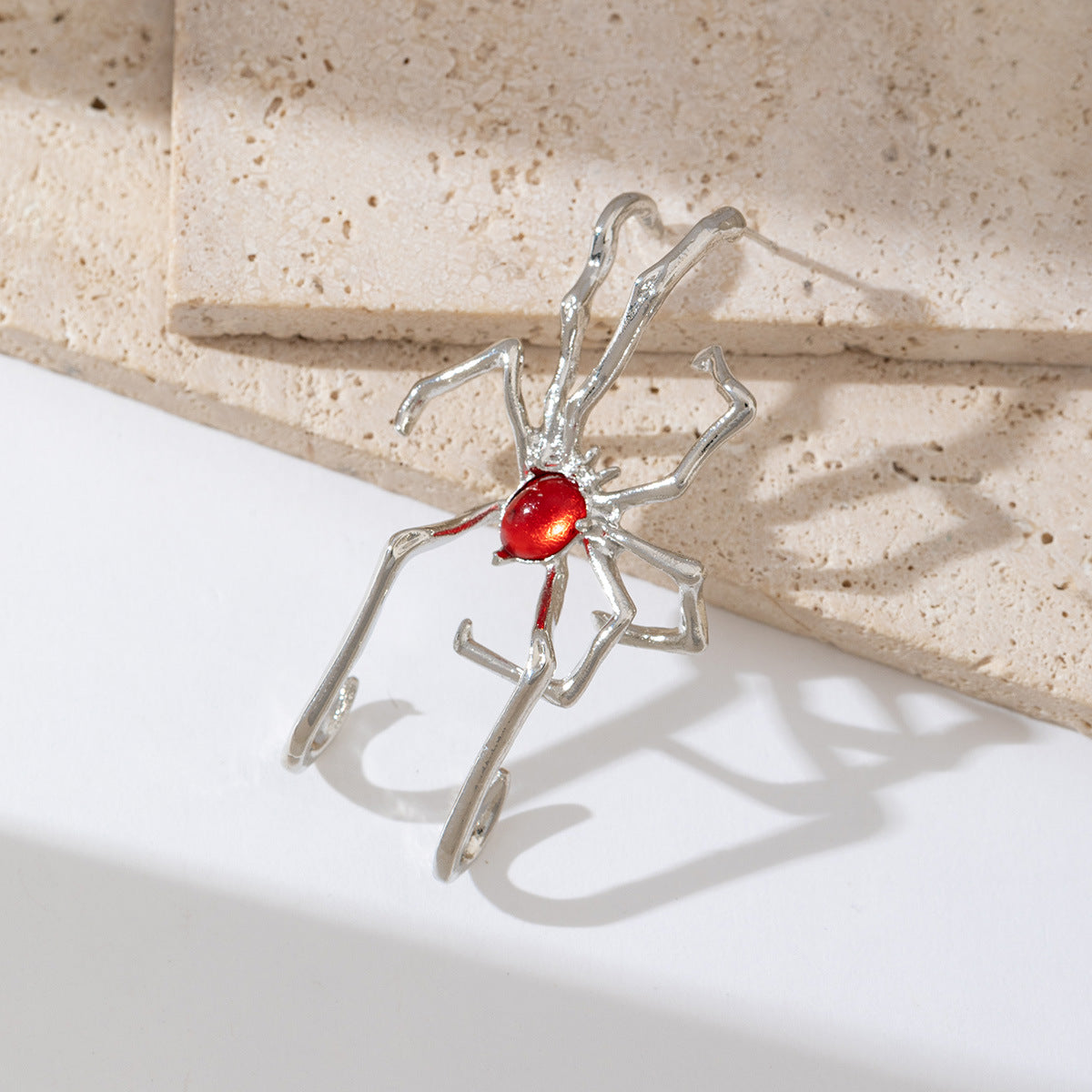 Gothic Spider Design Gold Silver Plated CZ Single Ear Cuff Earrings Bulk