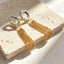 Dual Tone Gold Silver Chain Tassel Stainless Steel Drop Earrings Bulk