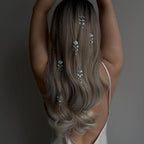 Drop Rhinestone 18K Gold Silver Hair Clips Hair Accessories Women Bulk