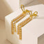 Bulk Bow Design Gold CZ Anti Tarnish Stainless Steel Drop Earrings