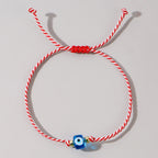 Multi Color Evil Eye Sqaure  Beads Bracelet Wrist Wear For Women Bulk
