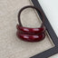 Acrylic White Green Red Beige Brown Hair Band Rubber Band Hair Accessories For Women Kids