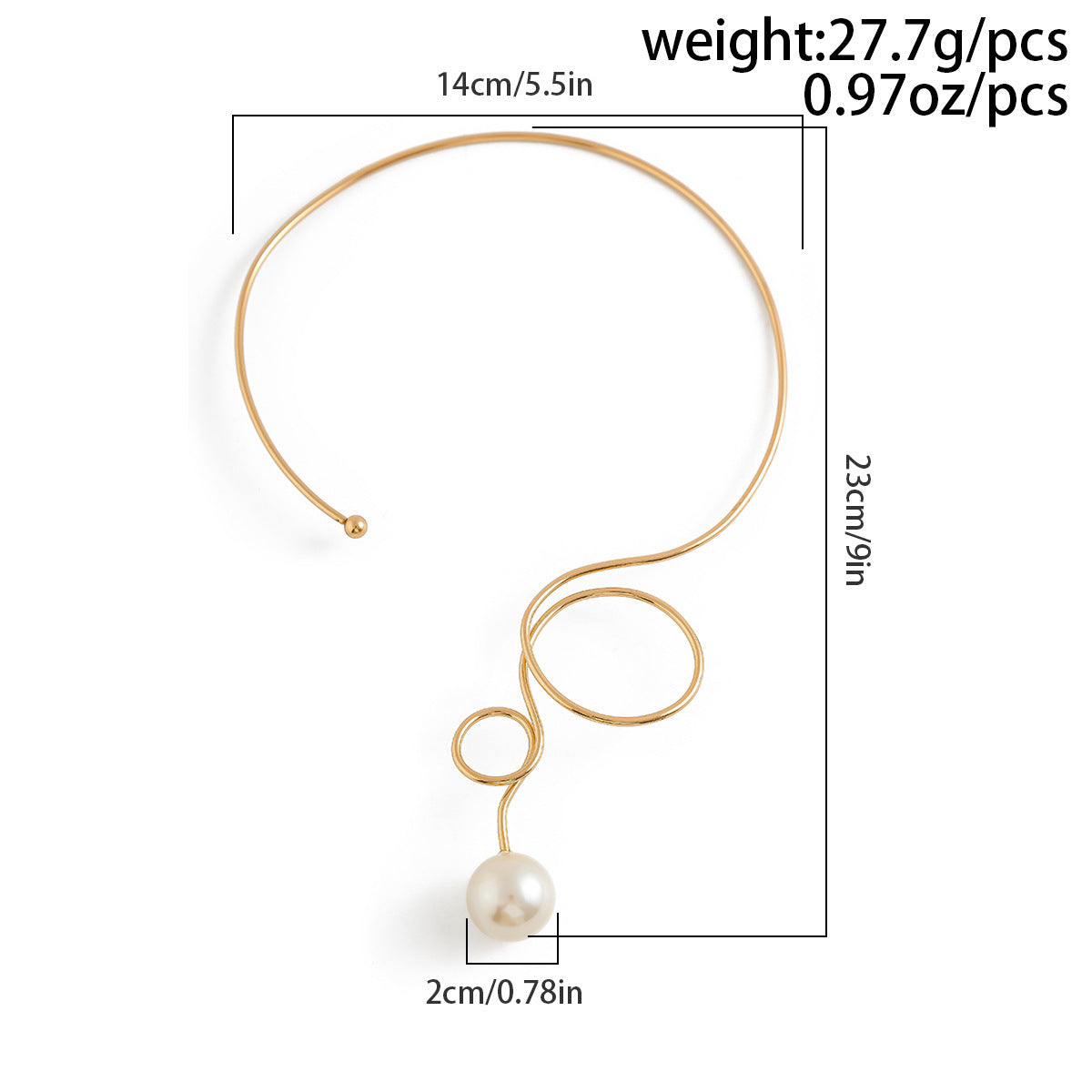Bow Pearl 18K Gold Hasli Choker Necklace For Women Bulk