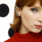 Daisy Flower Silver Gold Stainless Steel Anti Tarnish Single Left Side Ear Cuff Stud For Women