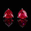 Designer Trillion Cut Silver Plated CZ Copper Stud Earrings Wholesale