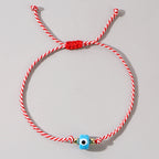 Multi Color Evil Eye Sqaure  Beads Bracelet Wrist Wear For Women Bulk
