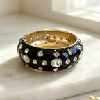 Designer Multi Color Enamel Gold Rhinestone Copper Cuff & Kadan Bulk