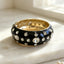 Designer Multi Color Enamel Gold Rhinestone Copper Cuff & Kadan Bulk