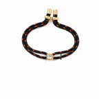 Black Red Square Gold Cubic Zirconia Thread Bracelet For Women Bulk