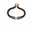 Black Orange Square Gold Cubic Zirconia Thread Bracelet For Women Bulk