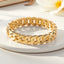 Curb Design Surface 18K Gold Openable Kada Bracelet For Women Bulk