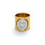 Sun 18K Gold Silver Stainless Steel Anti Tarnish Band Ring Women Bulk