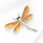 Multi Color Butterfly Cubic Zirconia Gold Copper Brooch Women Bulk