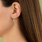 Gold Silver Evil Eye Hamsa Chain Cubic Zirconia Copper Drop Earrings Bulk