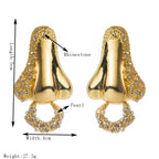 Studded Nose Ring Cubic Zirconia 18K Gold Stud Earring For Women Bulk