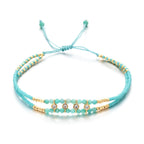 Multi Color Handmade Thread Style Gold Plated CZ Fabric Bracelet Bulk