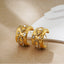 Designer C-Shape Gold Anti Tarnish Stainless Steel Stud Earrings Bulk