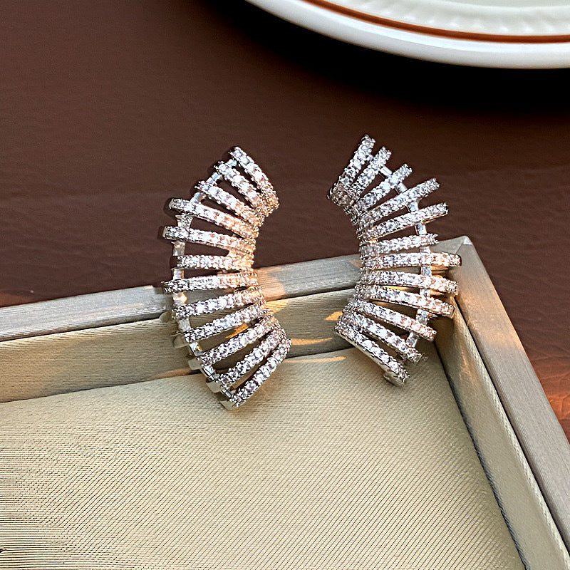 Bulk Gold Silver CZ Anti-Tarnish Copper Ear Cuff Earrings