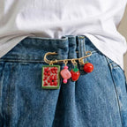 Designer Fruit Gold Plated Enamel Beads Alloy Brooch For Women Bulk