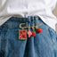 Designer Fruit Gold Plated Enamel Beads Alloy Brooch For Women Bulk