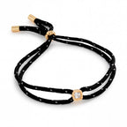 Multi Color Handmade Rope Style Gold CZ Fabric Bracelet For Women Bulk