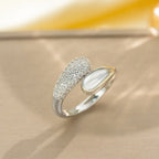 Bulk Wrap Design Gold Silver Plated CZ Copper Adjustable Fancy Ring