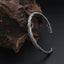Twisted Rope Oxidized Silver Vintage Cuff Kada Bracelet For Women